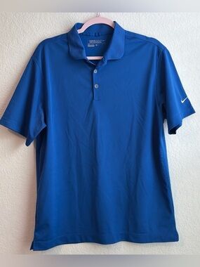 Nike Men's Royal Blue Short-Sleeve Golf Polo
